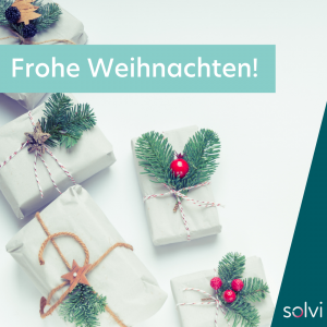 Frohe Weihnachten wünscht Team solvi